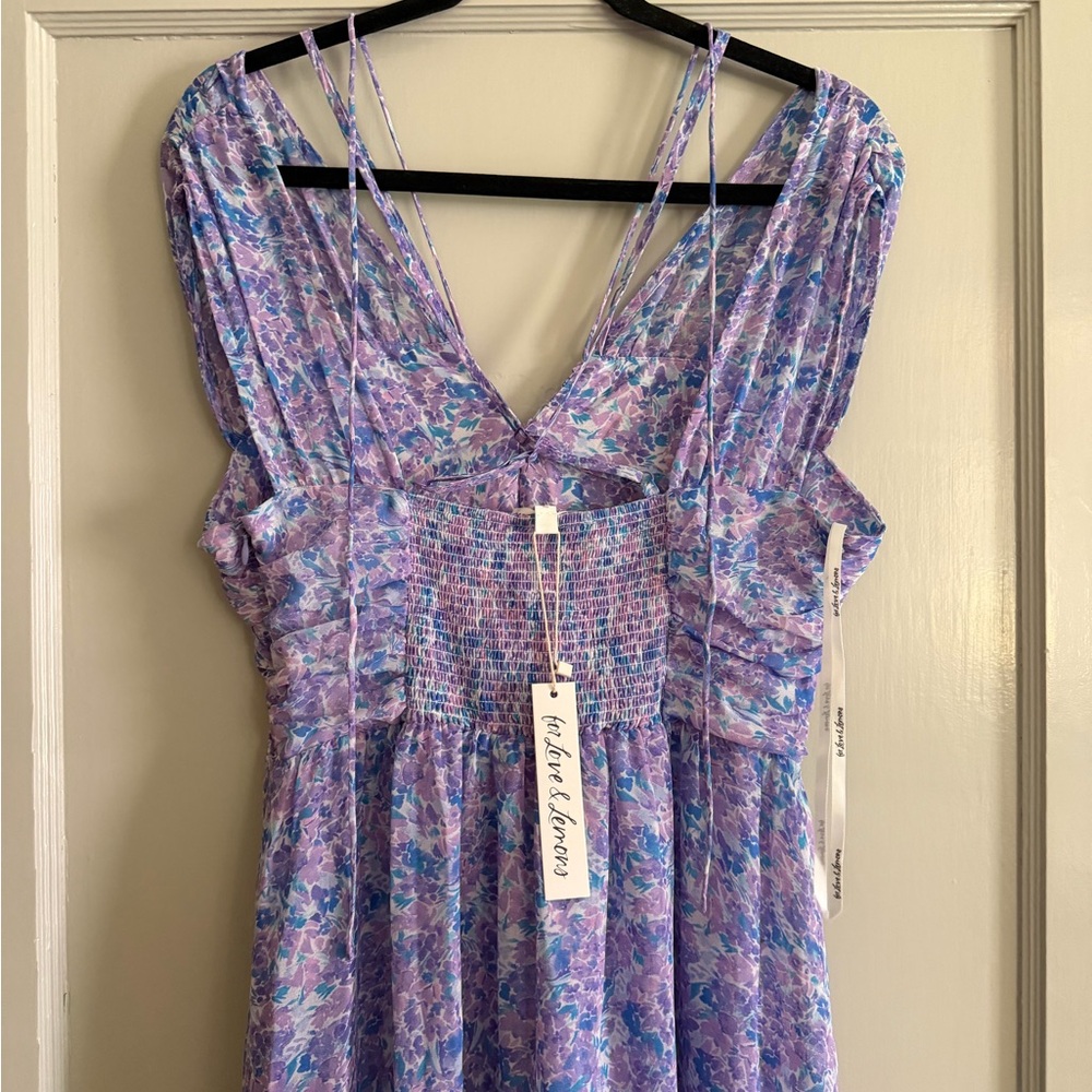 NWT For Love & Lemons Floral Maxi Dress - Picture 4 of 7